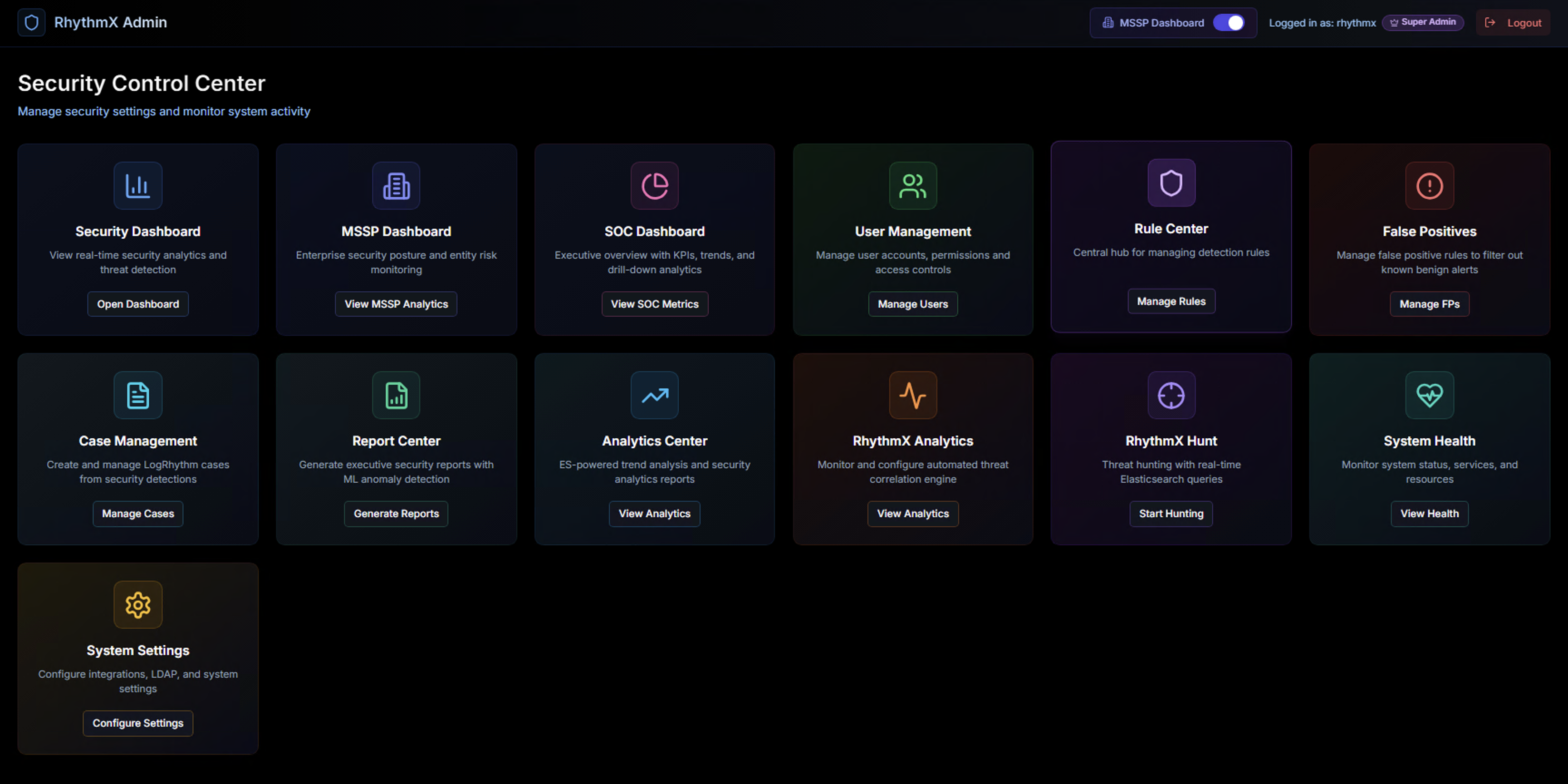 Security Control Center