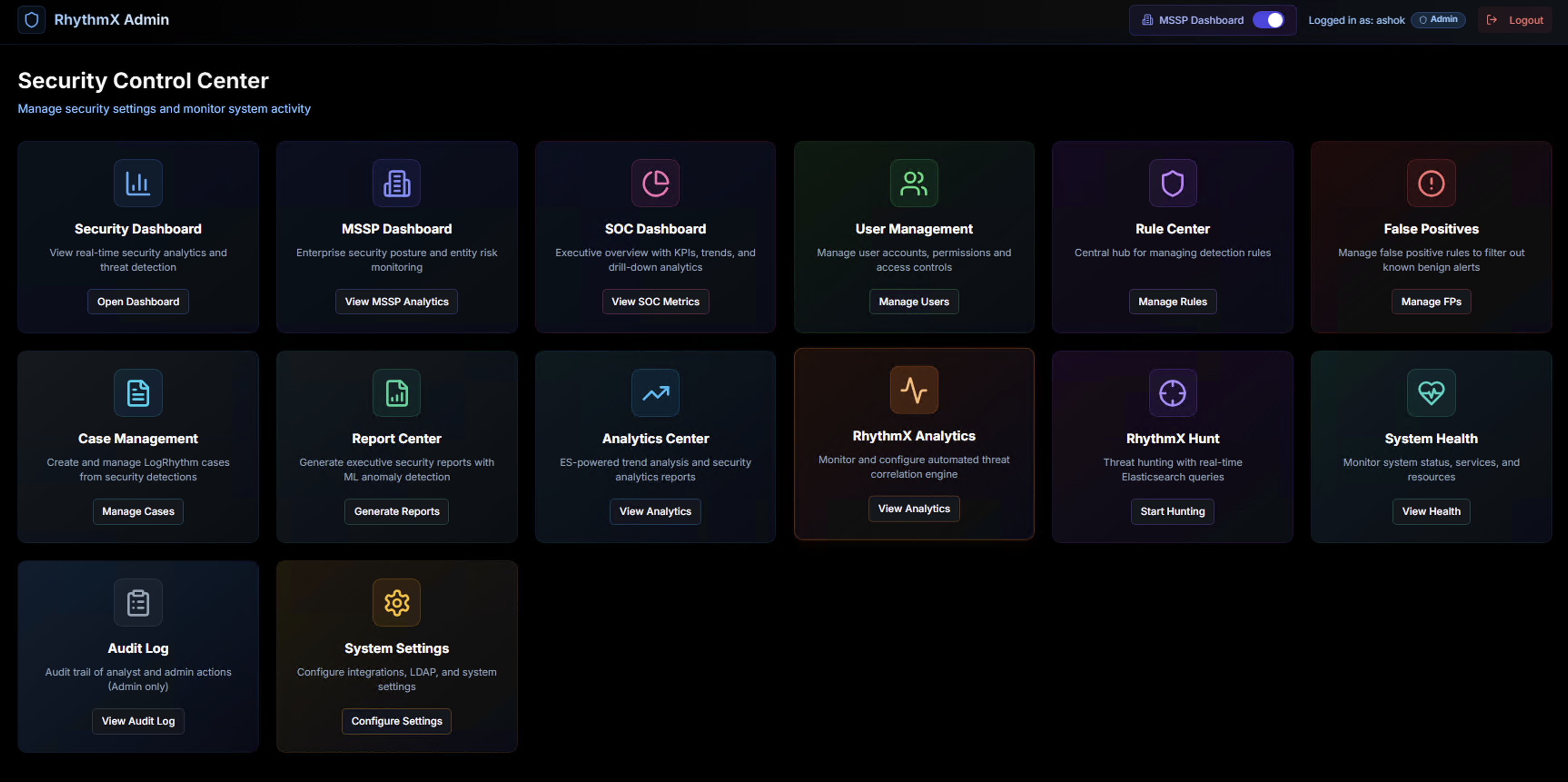 Security Control Center